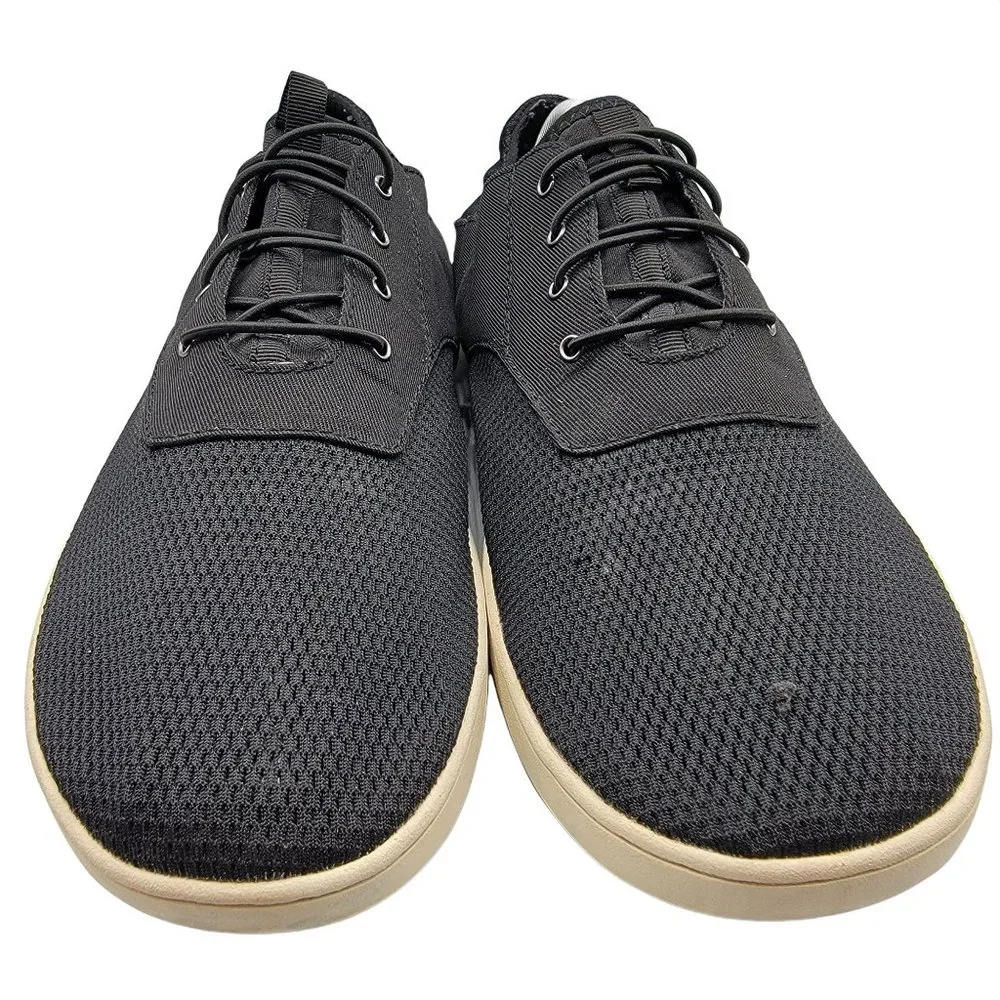 Olukai Nohea Moku Casual Boat Shoes Black Loafers Mens Size 12 Laces Comfort